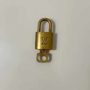 Louis Vuitton LV lock key vintage authentic
